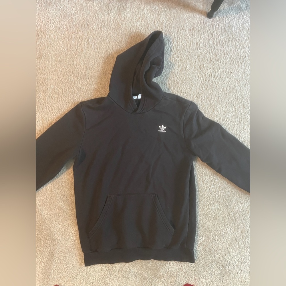 Boys Adidas Black Hoodie